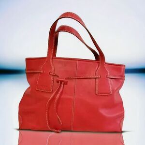 Tod's Red Leather Tote Bag~$1500